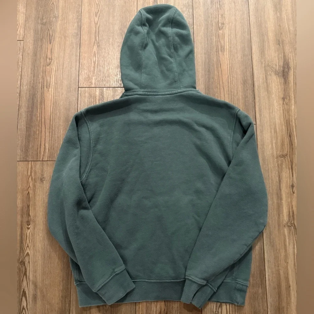 Nike Pullover Hoodie Medium Forest Green Small Swoosh Fleece Sweatshirt